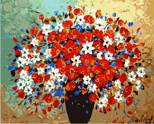 명화그리기-화병의 꽃 40×50cm