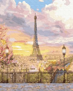 명화그리기 봄의 에펠탑 40x50cm