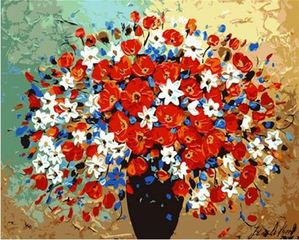 명화그리기-화병의 꽃 40×50cm